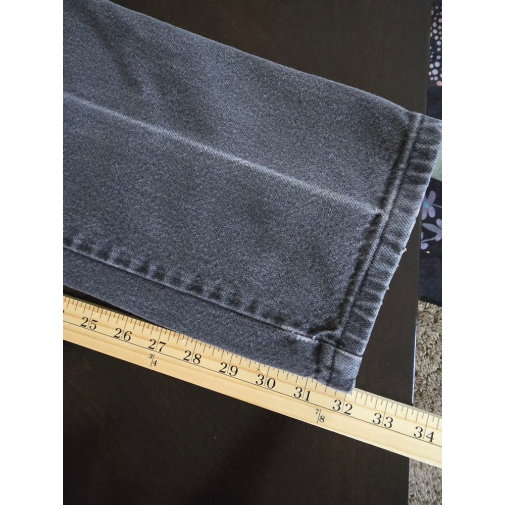 Women's Vintage 90s Grunge Wrangler Gray Wash Loose Straight Leg Jeans Size 28 - Picture 7 of 8